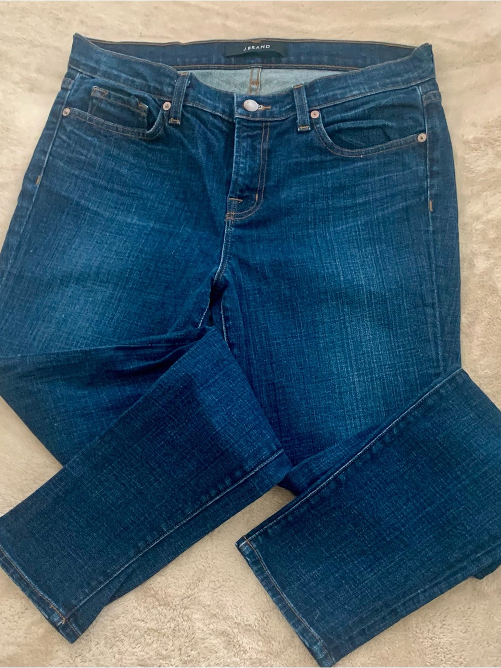 J Brand Women's Dark Blue Straight-Leg Jeans size 30